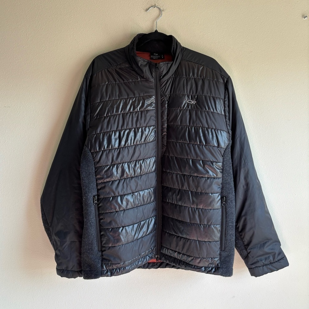 Outdoor Research Men's Black Full Zip Puffer Jacket Size Large